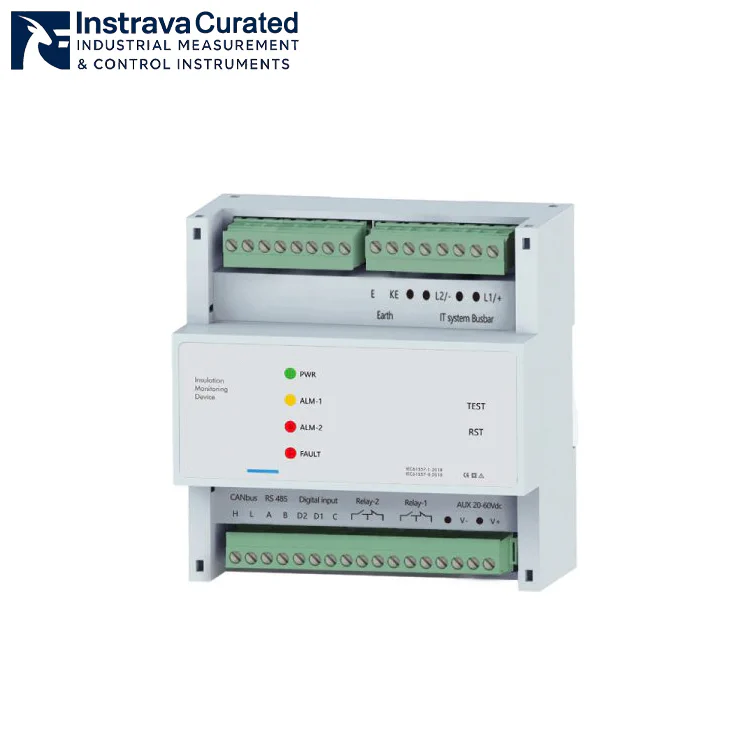 Insulation Monitoring Device for AC and DC IT power systems with RS485 communication and relay alarm outputs