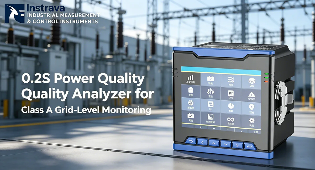 0.2s Power Quality Analyzer for Class A Grid-Level Monitoring installed in outdoor substation