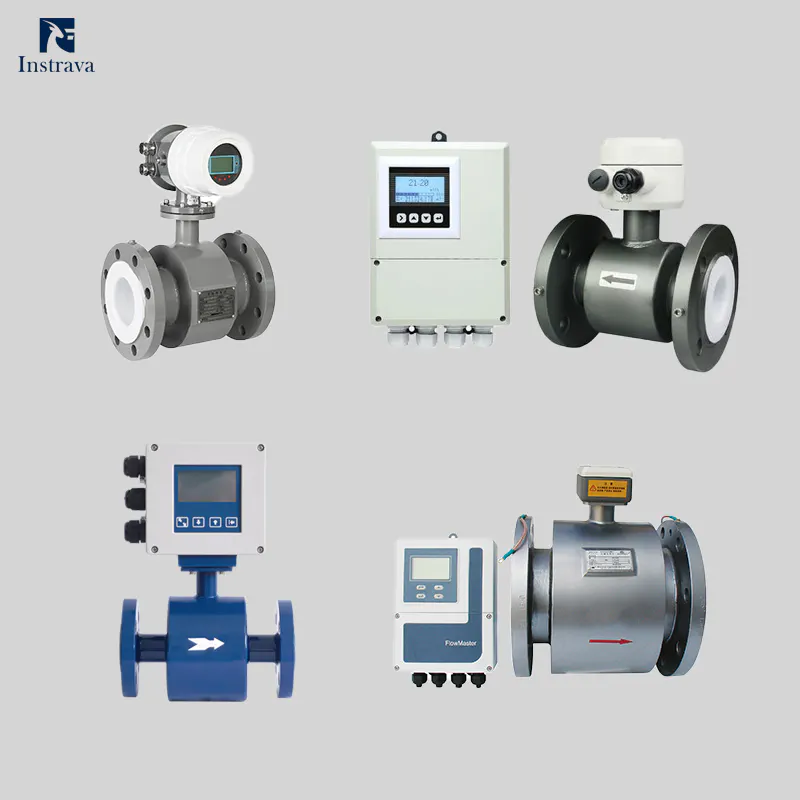 Classification of electromagnetic flowmeters showing different designs of industrial magmeter sensors and transmitters for flow measurement applications.