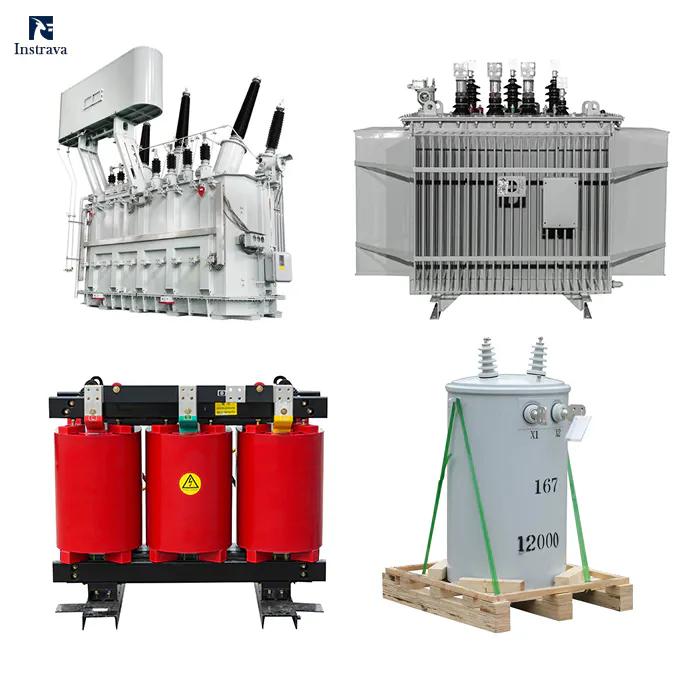 Industrial power transformers including oil-immersed, dry-type, and distribution transformers for electrical power systems