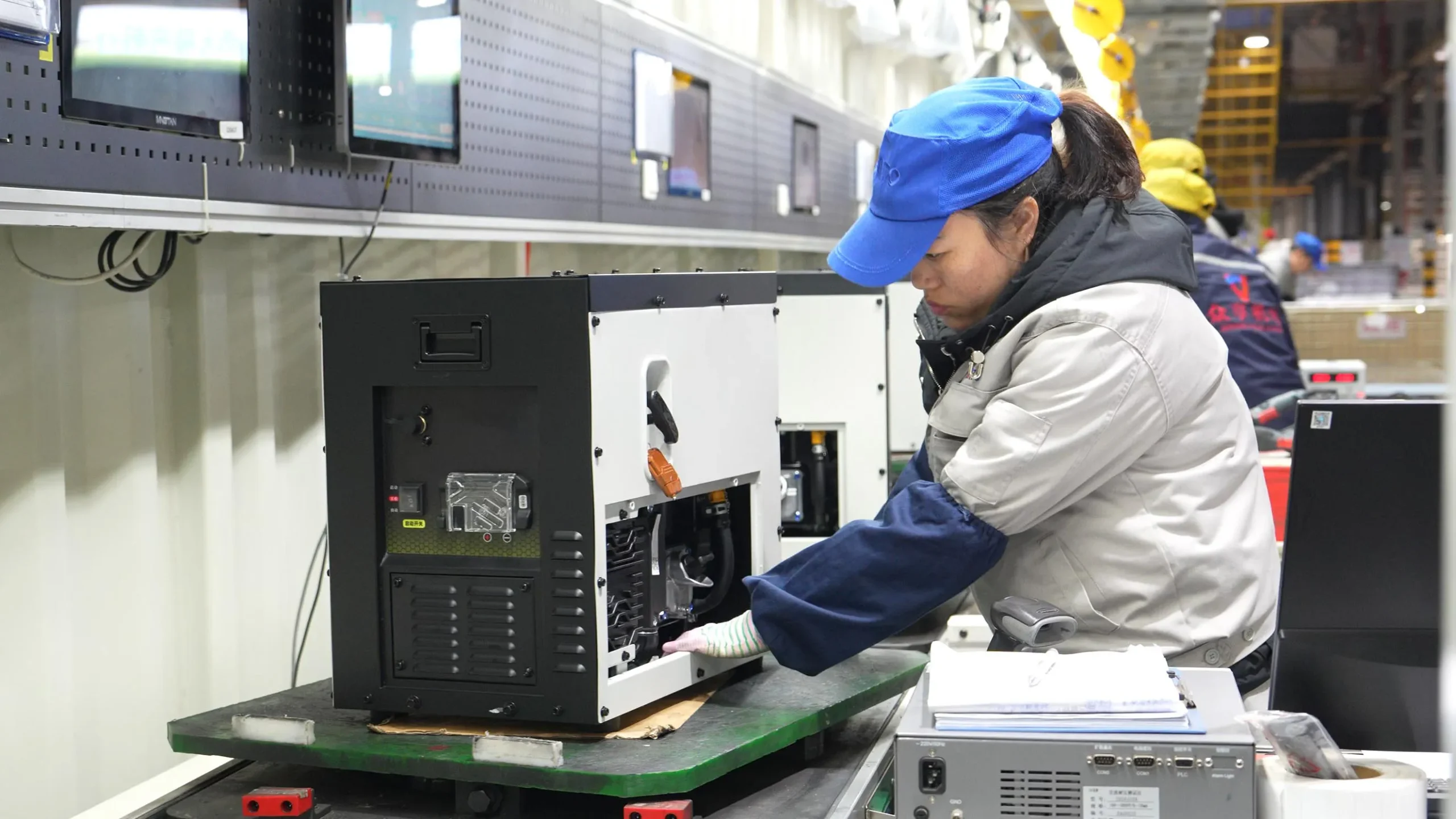 Dual fuel quiet inverter generator manufacturer factory with production and quality inspection process