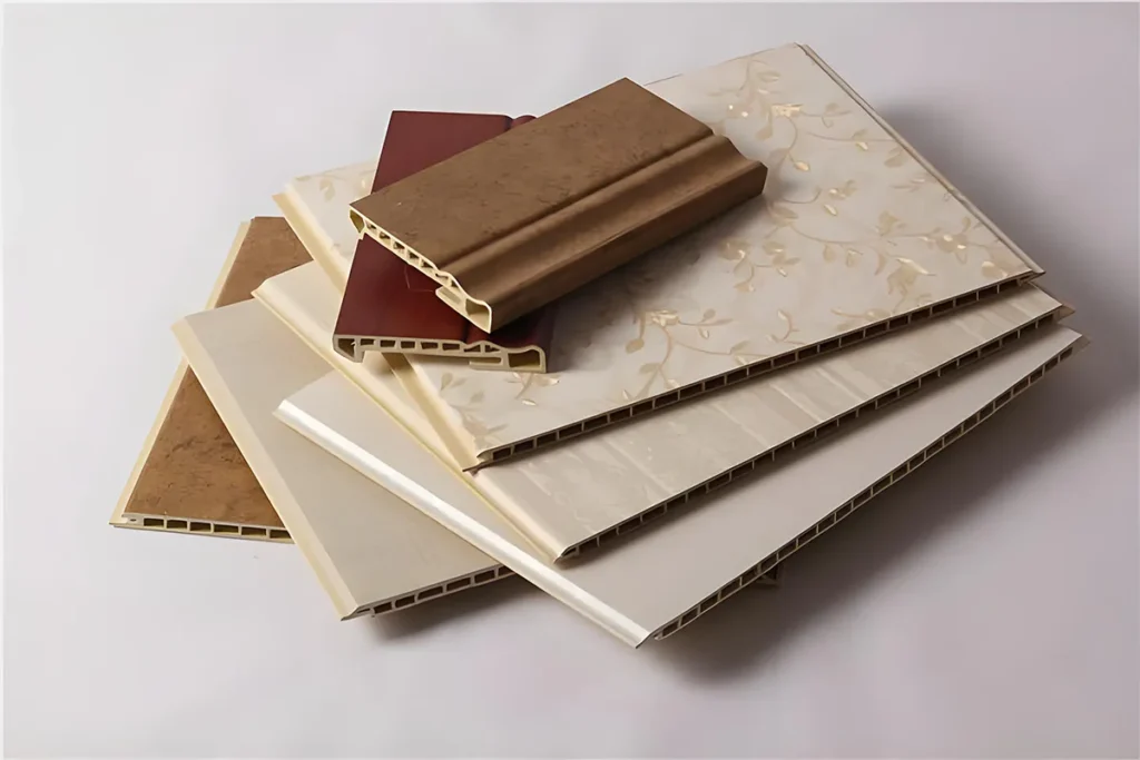 Decorative bamboo wood fiber integrated wall panels in assorted colors and patterns